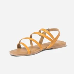 Sandale TEXTO Jaune En Cuir -Univers Chaussure Magasin WWWERM 10385761328 2