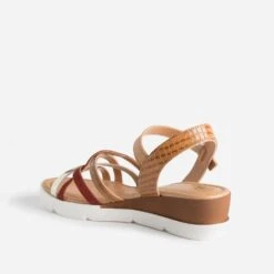 Sandale TBS Cognac En Cuir à Brides Rouille Et Dorée 11 Sandale TBS Cognac En Cuir à Brides Rouille Et Dorée -Univers Chaussure Magasin WWWERM 10385920007 3