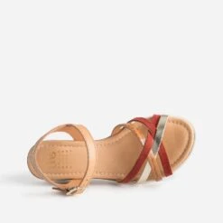 Sandale TBS Cognac En Cuir à Brides Rouille Et Dorée 12 Sandale TBS Cognac En Cuir à Brides Rouille Et Dorée -Univers Chaussure Magasin WWWERM 10385920007 4