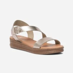 Sandale Bronze En Cuir -Univers Chaussure Magasin WWWERM 10385920275 1