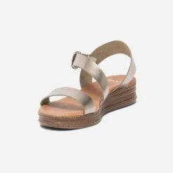 Sandale Bronze En Cuir -Univers Chaussure Magasin WWWERM 10385920275 2