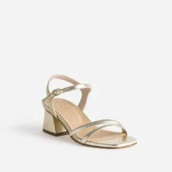 Sandale TEXTO Dorée éco-conçue En Cuir -Univers Chaussure Magasin WWWERM 10386330045 1