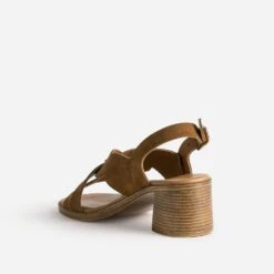 Sandale Marron En Cuir Velours -Univers Chaussure Magasin WWWERM 10386330057 3