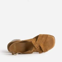 Sandale Marron En Cuir Velours -Univers Chaussure Magasin WWWERM 10386330057 4