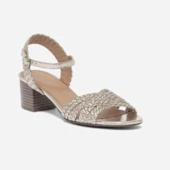 Sandale Dorée éco-conçue à Brides Tressées -Univers Chaussure Magasin WWWERM 10386330519 1