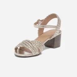 Sandale Dorée éco-conçue à Brides Tressées -Univers Chaussure Magasin WWWERM 10386330519 2