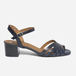 Sandale ERAM FLEX Bleu Marine En Cuir