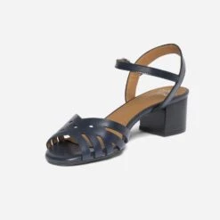 Sandale ERAM FLEX Bleu Marine En Cuir -Univers Chaussure Magasin WWWERM 10386330541 2