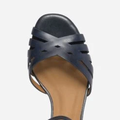 Sandale ERAM FLEX Bleu Marine En Cuir -Univers Chaussure Magasin WWWERM 10386330541 4