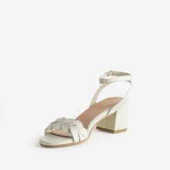Sandale En Cuir Blanc Cassé -Univers Chaussure Magasin WWWERM 10386330557 2