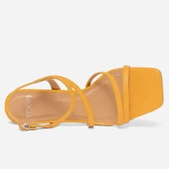 Sandale TEXTO Jaune à Talon -Univers Chaussure Magasin WWWERM 10386340064 3