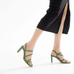 Sandale TEXTO Verte à Talon 9 Sandale TEXTO Verte à Talon -Univers Chaussure Magasin WWWERM 10386340065 10