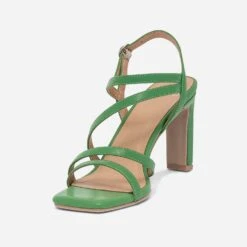 Sandale TEXTO Verte à Talon 11 Sandale TEXTO Verte à Talon -Univers Chaussure Magasin WWWERM 10386340065 2
