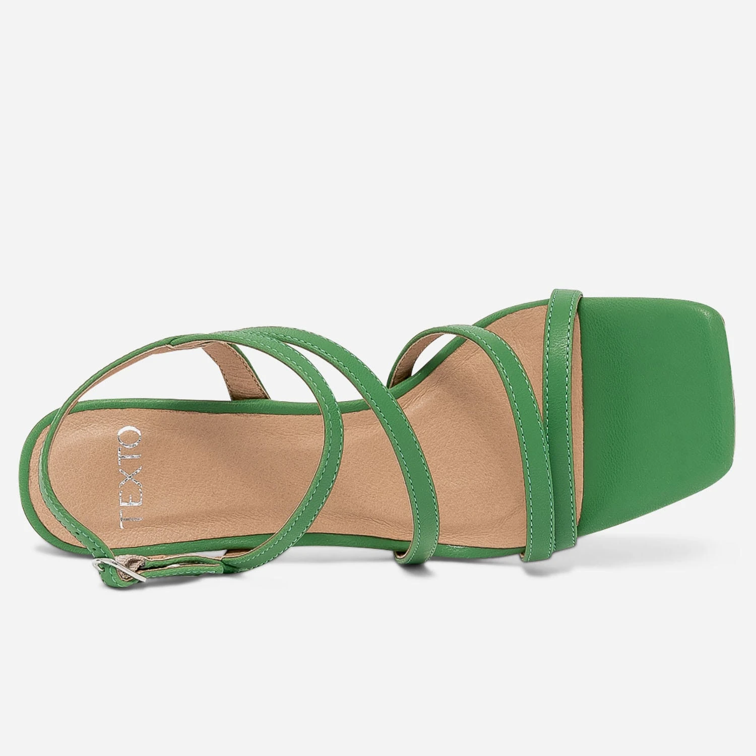 Sandale TEXTO Verte à Talon 7 Sandale TEXTO Verte à Talon – Image 5