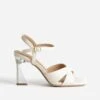 Sandale TEXTO Beige à Talon Flare -Univers Chaussure Magasin WWWERM 10386340091 0