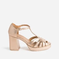 Sandale Cuivrée à Talon