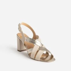 Sandale à Talon Beige En Cuir 9 Sandale à Talon Beige En Cuir -Univers Chaussure Magasin WWWERM 10386340114 1