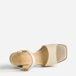 Sandale Beige En Cuir à Plateforme 11 Sandale Beige En Cuir à Plateforme -Univers Chaussure Magasin WWWERM 10386340127 4