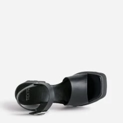 Sandale TEXTO Noire à Plateforme Crantée -Univers Chaussure Magasin WWWERM 10386340132 4