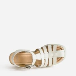 Sandale TEXTO Beige Clair En Cuir à Plateforme -Univers Chaussure Magasin WWWERM 10386340134 4