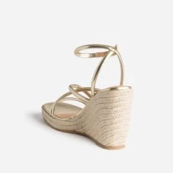 Sandale Compensée TEXTO Dorée -Univers Chaussure Magasin WWWERM 10386420029 3