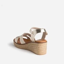 Sandale Dorée éco-conçue En Cuir -Univers Chaussure Magasin WWWERM 10386420060 3