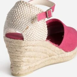Espadrille Compensée Framboise éco-conçue En Toile -Univers Chaussure Magasin WWWERM 10386420095 5