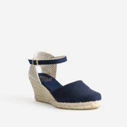 Espadrille Compensée Bleu Marine En Toile 10 Espadrille Compensée Bleu Marine En Toile -Univers Chaussure Magasin WWWERM 10386420103 1