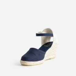 Espadrille Compensée Bleu Marine En Toile 11 Espadrille Compensée Bleu Marine En Toile -Univers Chaussure Magasin WWWERM 10386420103 2
