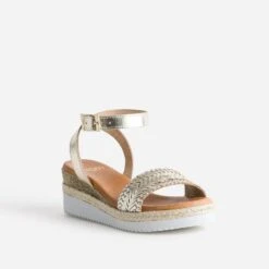 Sandale Or En Cuir -Univers Chaussure Magasin WWWERM 10386420537 1