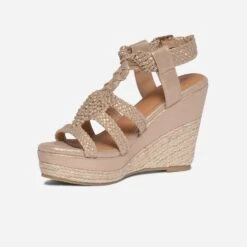 Sandale Compensée TEXTO Beige Irisée 9 Sandale Compensée TEXTO Beige Irisée -Univers Chaussure Magasin WWWERM 10386420561 2