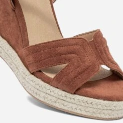 Sandale Compensée TEXTO Rouille Suédée 13 Sandale Compensée TEXTO Rouille Suédée -Univers Chaussure Magasin WWWERM 10386420595 4