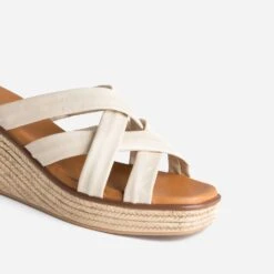 Mule Compensée Beige éco-conçue En Cuir Souple 13 Mule Compensée Beige éco-conçue En Cuir Souple -Univers Chaussure Magasin WWWERM 10386550013 5