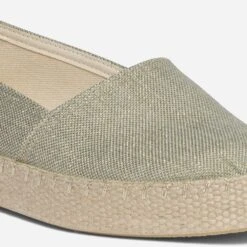 Espadrille Vert Pailleté Or En Toile 15 Espadrille Vert Pailleté Or En Toile -Univers Chaussure Magasin WWWERM 10388500072 5