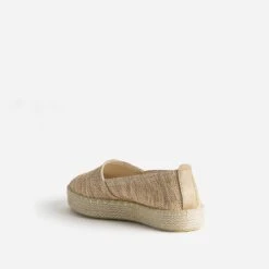 Espadrille Beige Textile Tressé Rayé -Univers Chaussure Magasin WWWERM 10388500073 3
