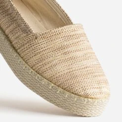 Espadrille Beige Textile Tressé Rayé -Univers Chaussure Magasin WWWERM 10388500073 5