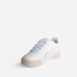 Tennis PUMA Blanche Et Pêche à Plateforme -Univers Chaussure Magasin WWWERM 10881390023 2