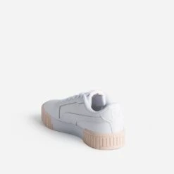 Tennis PUMA Blanche Et Pêche à Plateforme -Univers Chaussure Magasin WWWERM 10881390023 3