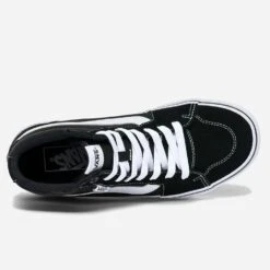 Basket VANS Noire En Toile Et Cuir Velours -Univers Chaussure Magasin WWWERM 10881390245 4