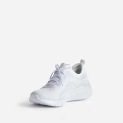 Tennis SKECHERS Gris Clair Pailletée Effet Mesh -Univers Chaussure Magasin WWWERM 10881390276 2