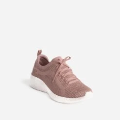 Tennis SKECHERS Vieux Rose Pailletée Cuivrée Effet Mesh -Univers Chaussure Magasin WWWERM 10881390277 1